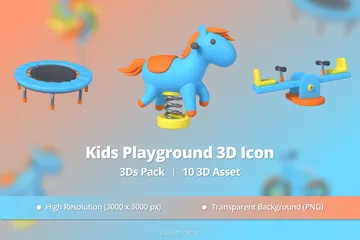 Aire de jeux pour enfants Pack 3D Icon