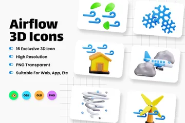 Airflow 3D Icon Pack