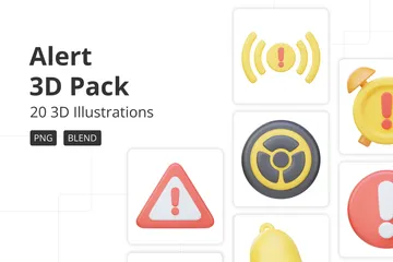 Alert 3D Icon Pack