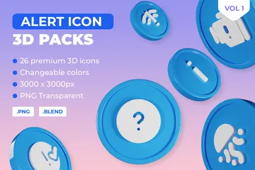 Alerta Vol 1 3D Icon Pack