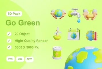 Mettre au vert Pack 3D Icon