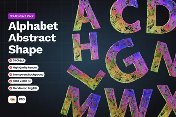 Alphabet 3D Icon Pack