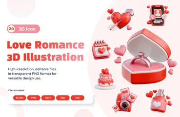 Amour Romance Pack 3D Icon