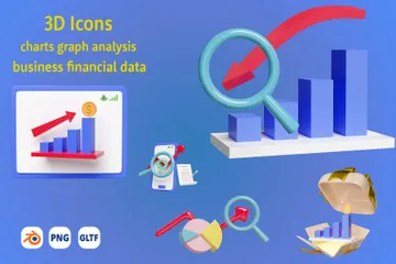 Análisis gráfico Paquete de Icon 3D