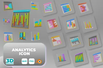 ANALYTICS 3D Icon Pack