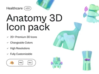 Anatomy 3D Icon Pack