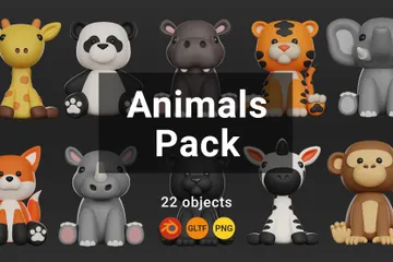 Animais Pacote de Icon 3D