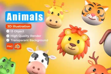 Animais Pacote de Icon 3D