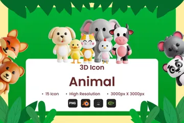 Animal Pacote de Icon 3D