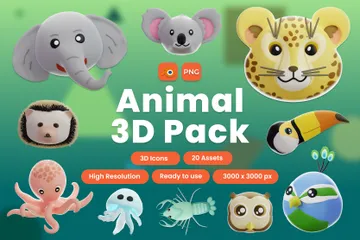 Animal 3D Icon Pack