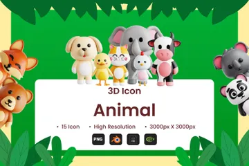 Animal 3D Icon Pack