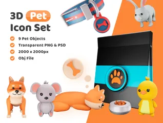 Animal de compagnie Pack 3D Illustration