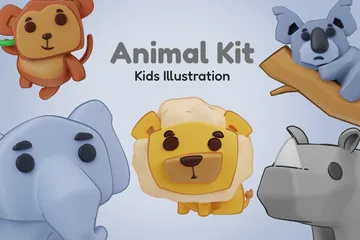 Animal Kit 3D Icon Pack