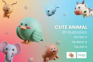 Animal mignon Pack 3D Icon