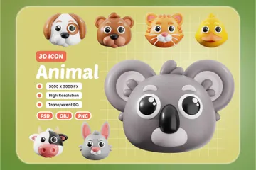Animals 3D Icon Pack