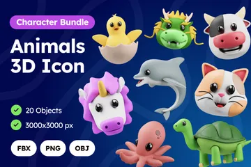 Animaux Pack 3D Icon