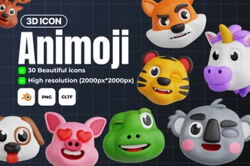 Animoji 3D Icon Pack