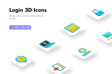 Anmeldung 3D Icon Pack