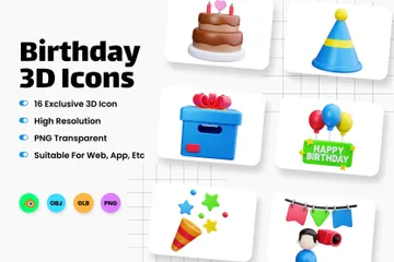 Anniversaire Pack 3D Icon