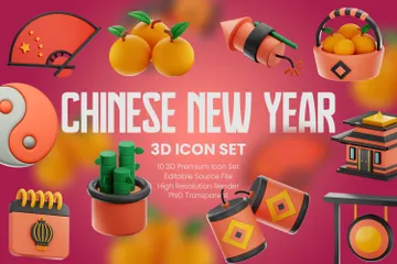 Ano Novo Chinês Pacote de Icon 3D