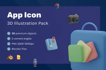 App 3D Illustration Pack