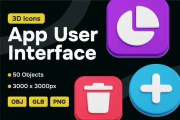 App User Interface V2 3D Icon Pack