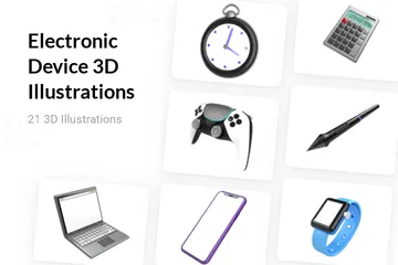 Appareil électronique Pack 3D Illustration