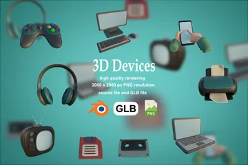 Dispositifs Pack 3D Icon