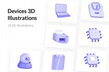 Dispositifs Pack 3D Icon