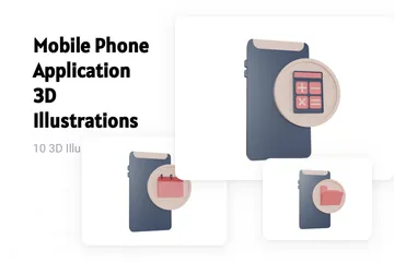 Application de téléphonie mobile Pack 3D Illustration