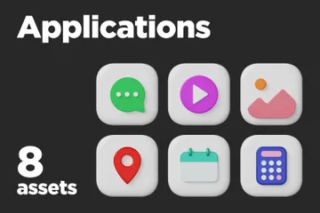 Applications 3D Icon Pack