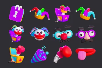 April Fools' Day 3D Icon Pack