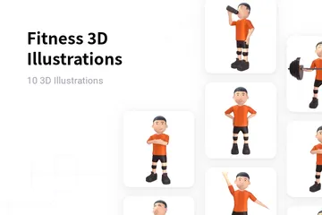 Fitness Pacote de Illustration 3D