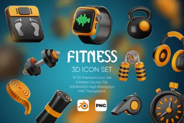 Fitness Pacote de Icon 3D