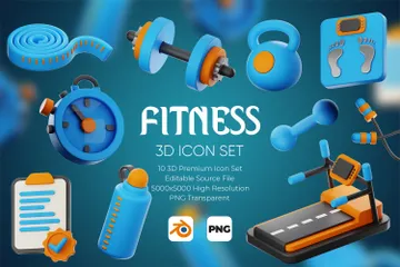 Fitness Pacote de Icon 3D