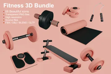 Fitness Pacote de Icon 3D