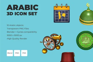 Arabic 3D Icon Pack