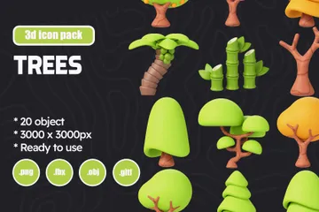 Des arbres Pack 3D Icon