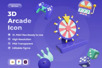 Arcade 3D Icon Pack