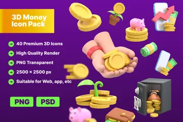 Argent Pack 3D Illustration