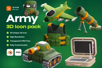 Army 3D Icon Pack