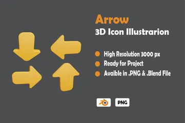 Arrow 3D Icon Pack