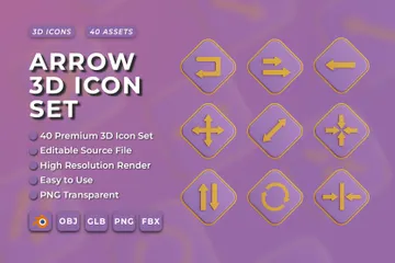 ARROW 3D Icon Pack