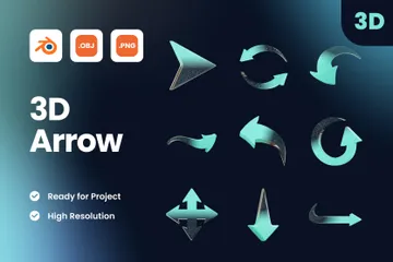 Arrow 3D Icon Pack