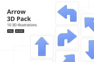 Arrow 3D Icon Pack