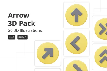 Arrow 3D Icon Pack