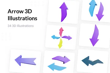 Arrow 3D Illustration Pack