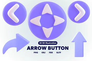 Arrow 3D Icon Pack