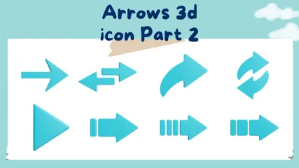 Arrow Part 2 3D Icon Pack
