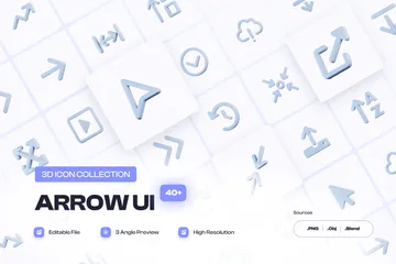 Arrow UI 3D Icon Pack